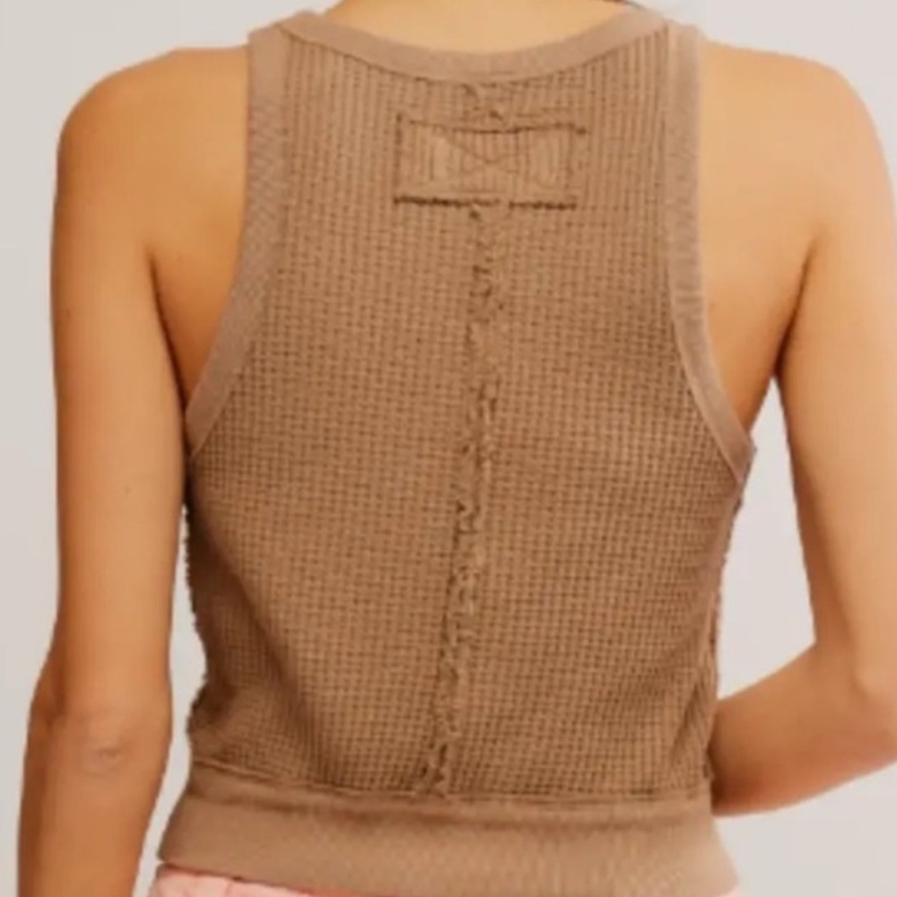 FREE PEOPLE We The Free Vest Tank in Cuban Sand 🏝️ NWOT - Picture 4 of 4